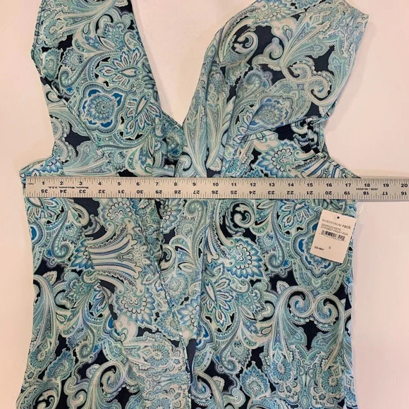 Gigi‎ Parker Women's Paisley Ruffle Sleeveless Tank Top Size S NWT - Picture 11 of 13